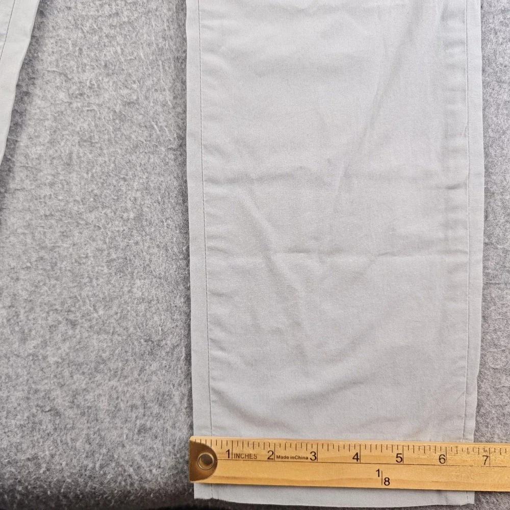 Banana Republic Aiden Chino Pants Mens 30x30 Gray Flat Front Cotton Stretch